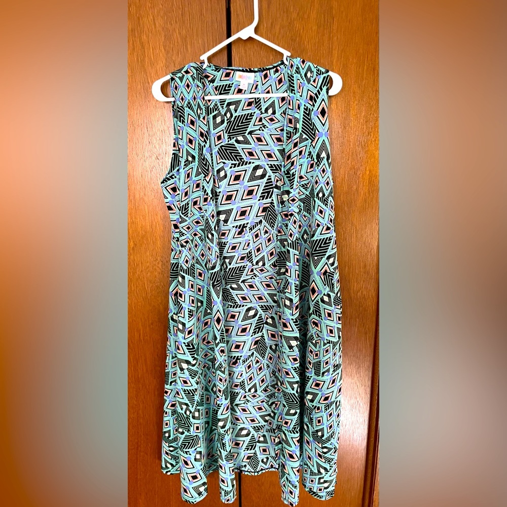 LuLaRoe colorful Joy, long line vest